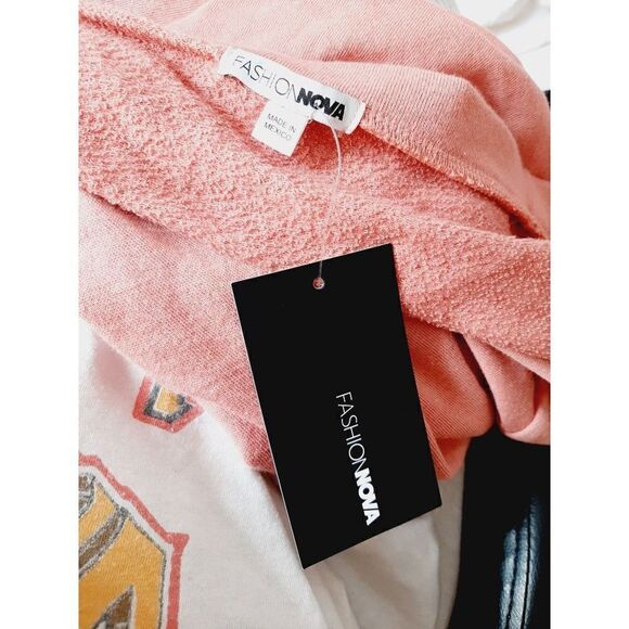 Fashion  nova NWT Slouch blessed embellished sz 1X top. - Picture 4 of 5